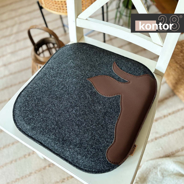 Sitzkissen Filz & Leder XAVERL