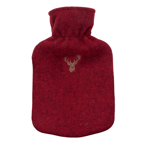 Wärmflasche Wolle Hirsch