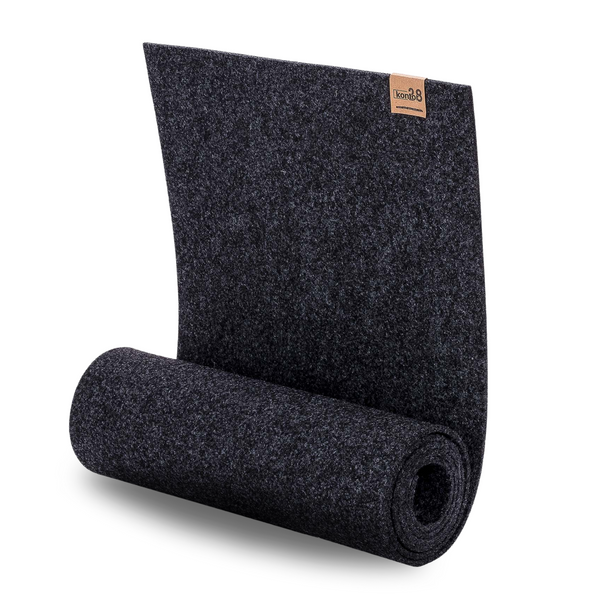 Tischläufer aus Filz biskop anthrazit nachhaltig Made in Germany rechteckig