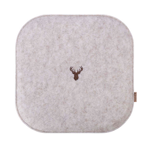 Sitzkissen Filz Hirsch Stickerei