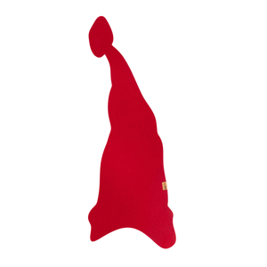 Klassisch roter Weihnachtsläufer aus Filz als dekorativer Blickfang auf dem Esstisch