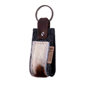 Schlüsselanhänger Filz & Kuhfell MIA