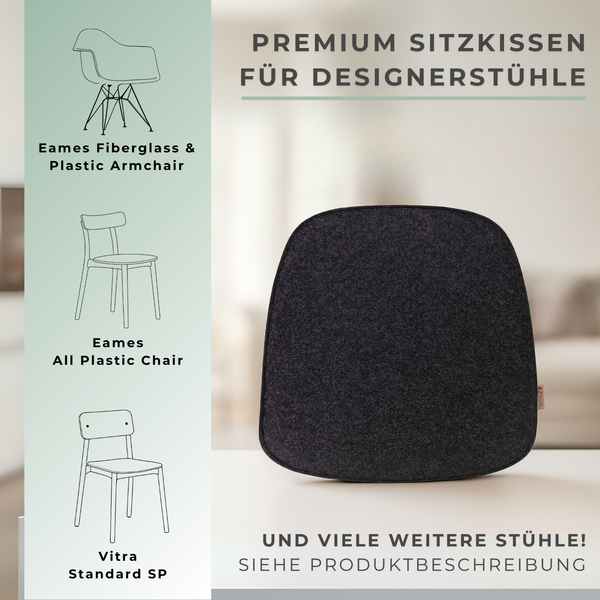 Sitzkissen Filz für Vitra EAMES Armchair