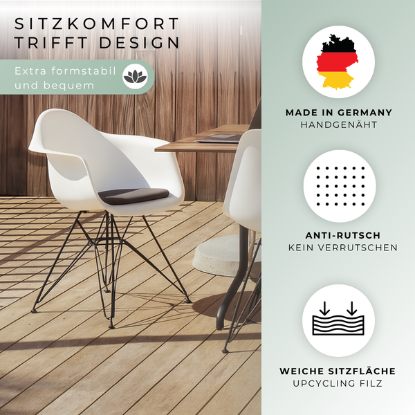 Sitzkissen Filz für Vitra EAMES Armchair