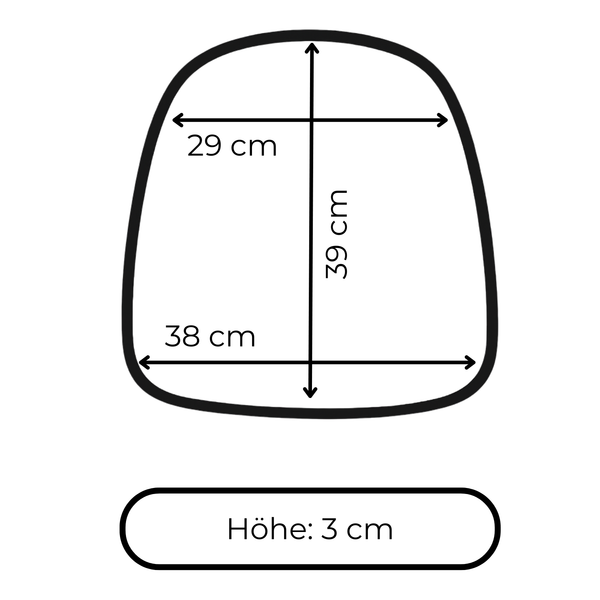 Sitzkissen Filz Design KOMFORT