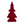 Bordeauxroter Tannenbaum aus Filz als stimmungsvolle Dekoration für den Weihnachtstisch