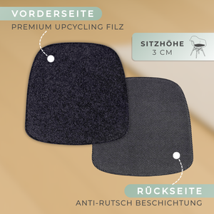 Sitzkissen Filz für Vitra EAMES Armchair