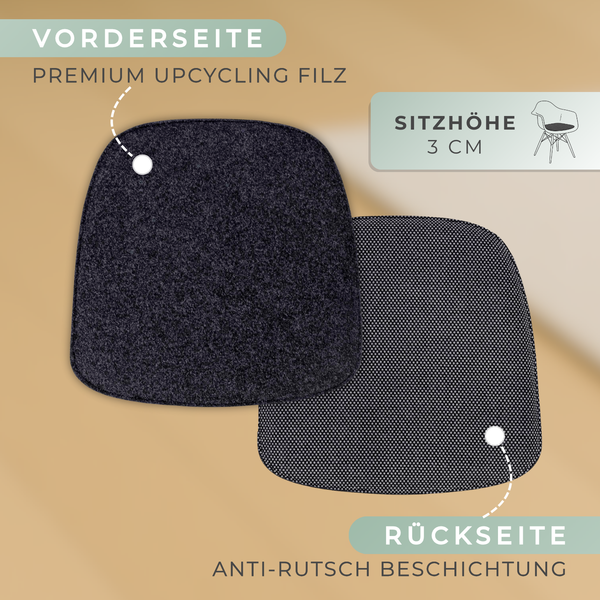 Sitzkissen Filz für Vitra EAMES Armchair