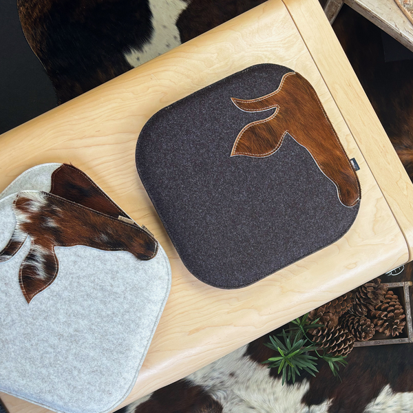 Sitzkissen Filz & Kuhfell XAVERL