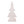 Beiger Filz Tannenbaum als dezente Weihnachtsdeko für einen natürlich gedeckten Tisch