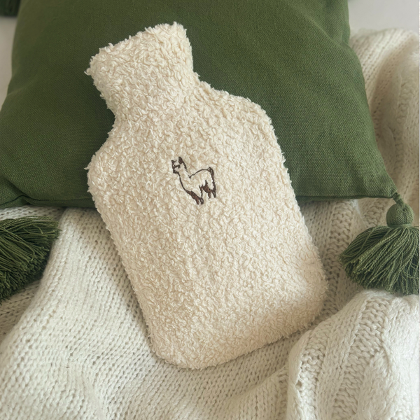Wärmflasche Teddy Alpaka
