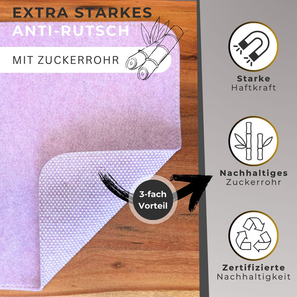 Schreibtischauflage Filz mit Antirutsch HOLM