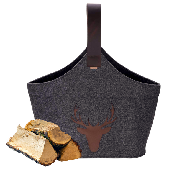 Kaminholztasche Filz JOHANN