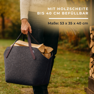 Kaminholzkorb Filz OLSSON