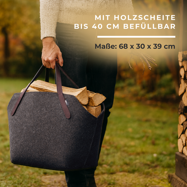 Kaminholzkorb Filz OLSSON