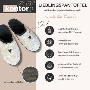 Pantoffeln TEDDY Herz