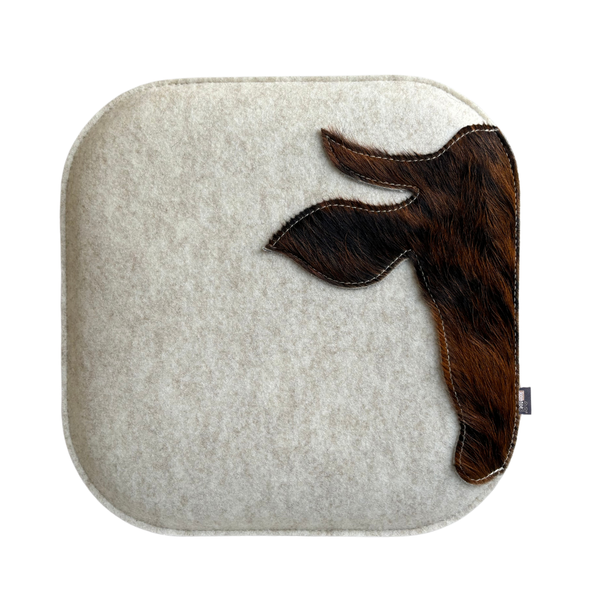 Sitzkissen Filz & Kuhfell XAVERL