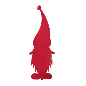 Tischläufer rot weihnachten in Form eines Wichtel aus freigestelltes Bild