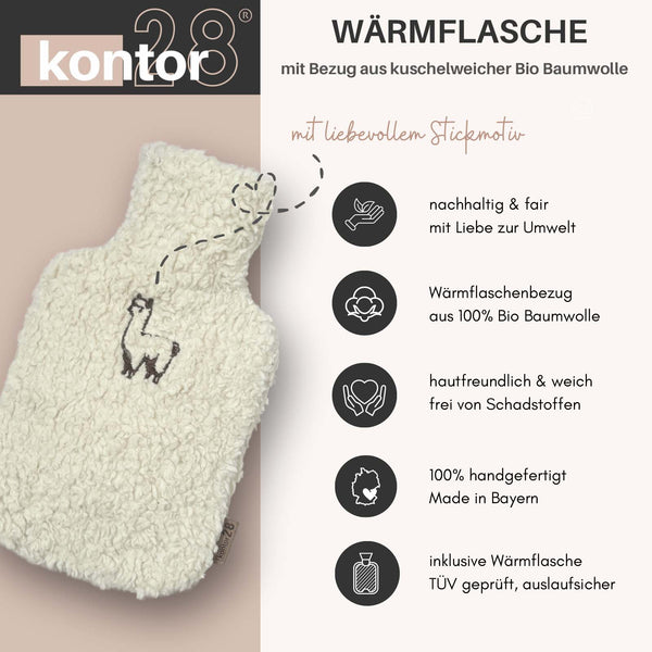 Wärmflasche TEDDY Alpaka