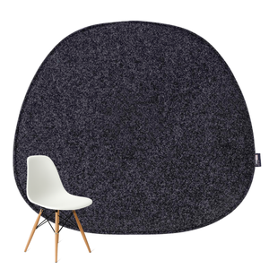 Eames Armchair Kissen aus Filz in anthrazit, ideal als Sitzauflage für Komfort und modernes Design