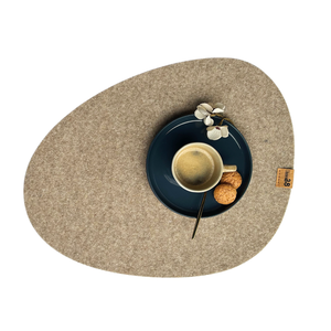 platzset aus upcycling pet filz, regional produziert