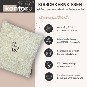 kirschkernkissen für backofen und mikrowelle geeignet, ohne schadstoffe, natürlich und weich