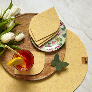 Filz Untersetzer nachhaltig produziert in deutschland